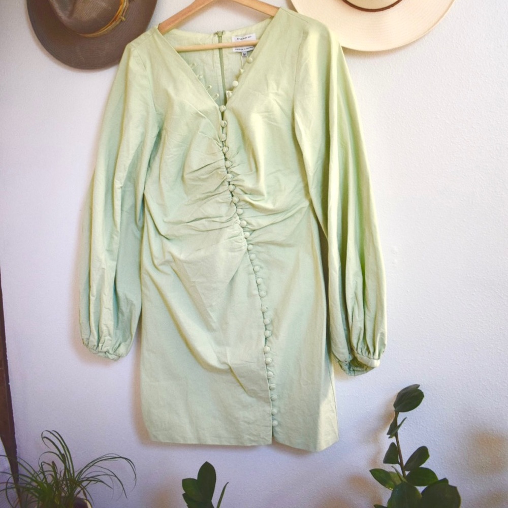 Mint dress button dress